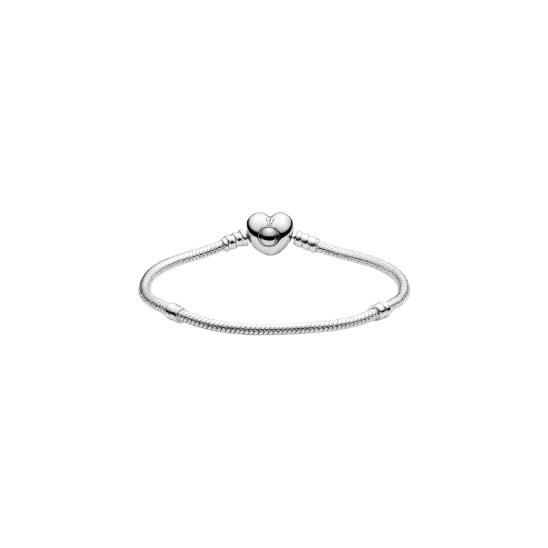 Silver Bracelet With Heart-Sha