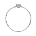 Silver Bracelet With Heart-Sha