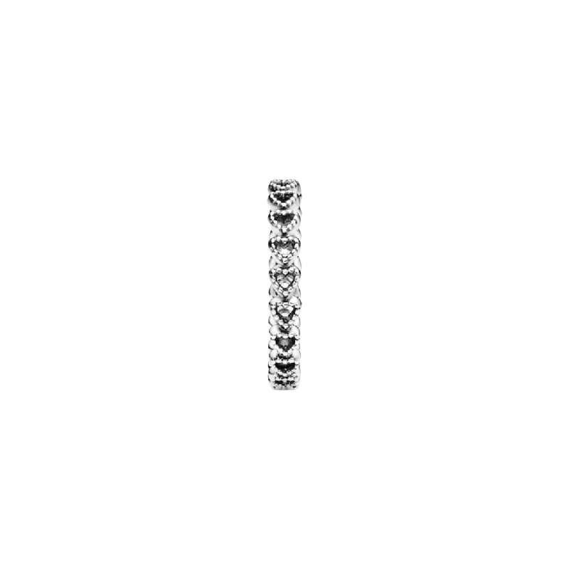 Openwork Heart Silver Ring