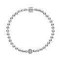 Beaded Sterling Silver Bracele