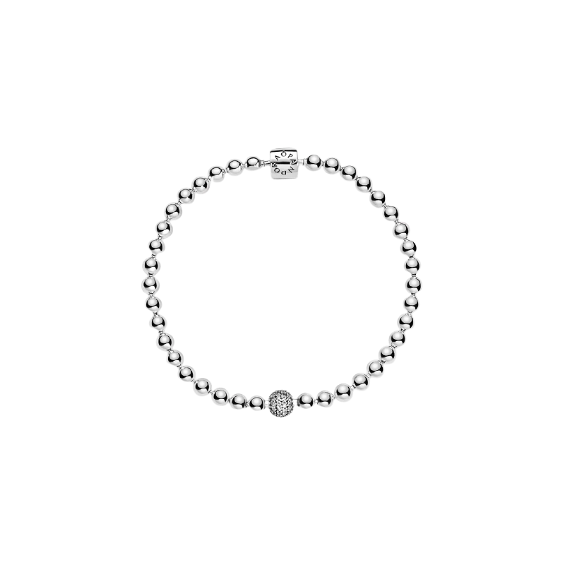 Beaded Sterling Silver Bracele