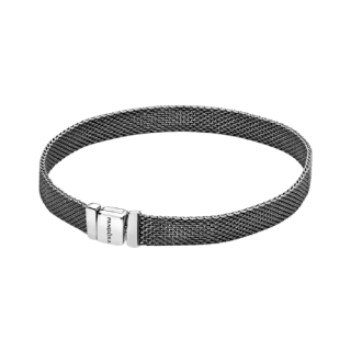 Oxidised Sterling Silver Mesh