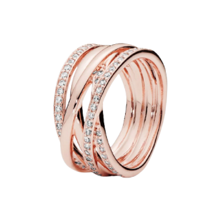 Pandora Rose Ring With Clear Cubic Zirco