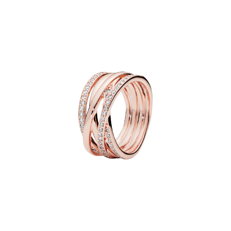 Pandora Rose Ring With Clear Cubic Zirco