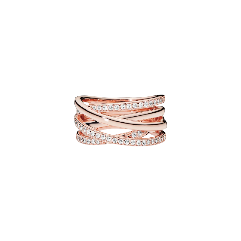 Pandora Rose Ring With Clear Cubic Zirco