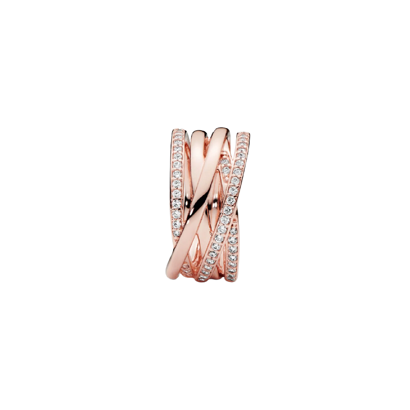 Pandora Rose Ring With Clear Cubic Zirco