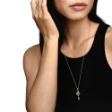 Collana Bicolore Chiave E Fiore