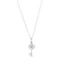 Collana Bicolore Chiave E Fiore