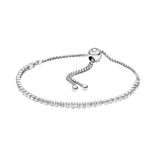 Bracciale Tennis Scintillante Con Chiusura Regolabile