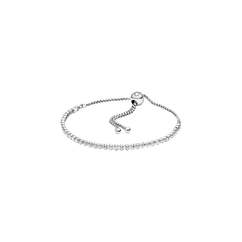 Bracciale Tennis Scintillante Con Chiusura Regolabile