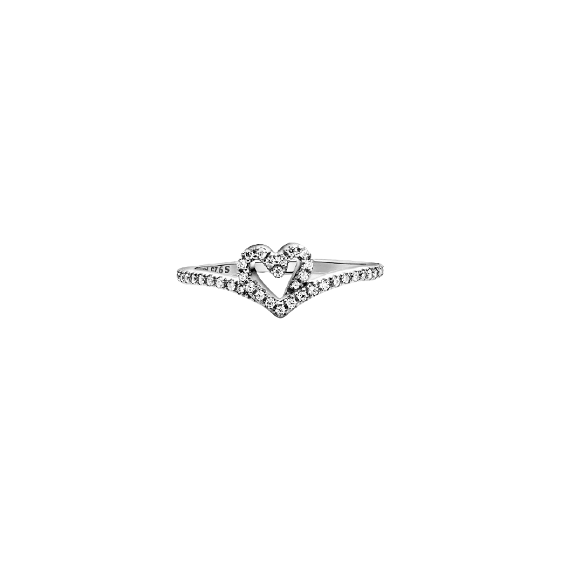 Heart And Wishbone Sterling Si