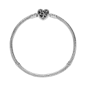 Snake Chain Sterling Silver Bracelet And