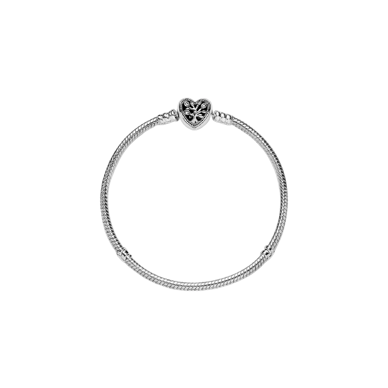 Snake Chain Sterling Silver Bracelet And