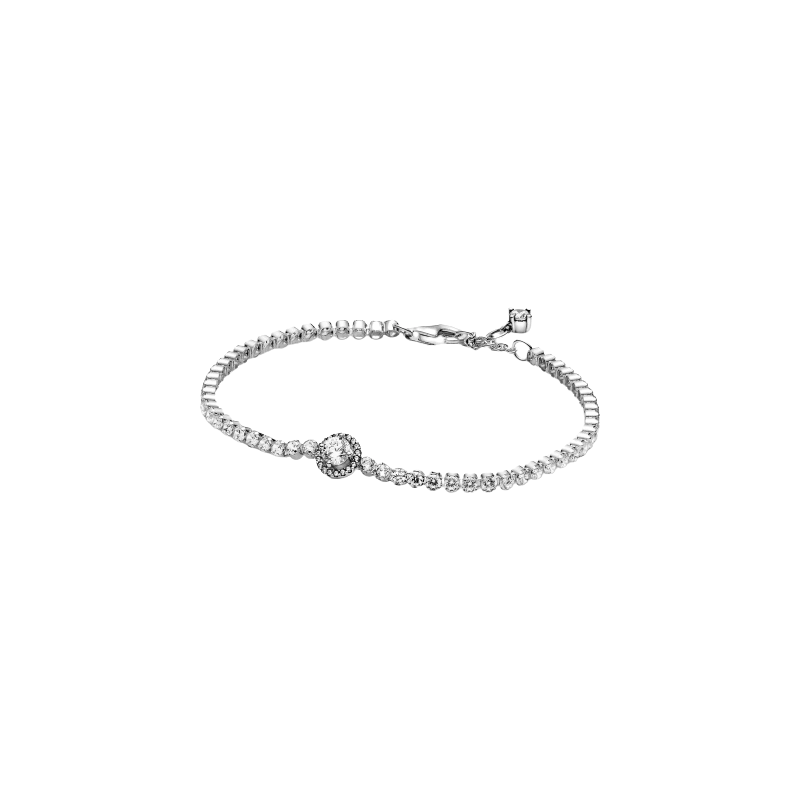 Bracciale Tennis Scintillante Con Punto Luce