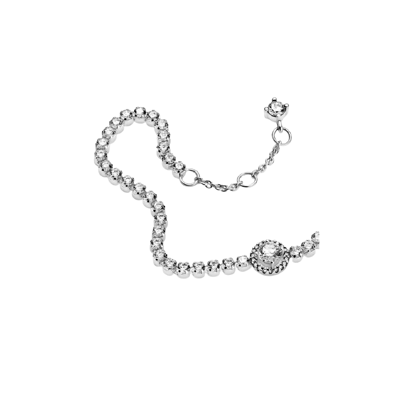 Bracciale Tennis Scintillante Con Punto Luce