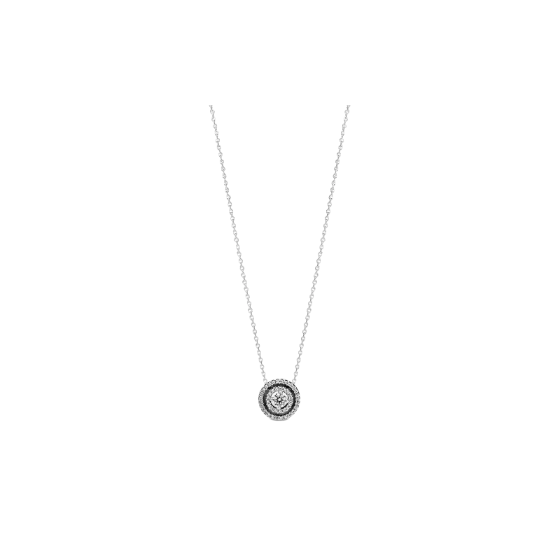 Collier Con Doppio Punto Luce Scintillante