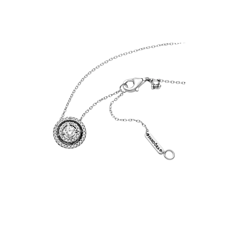 Collier Con Doppio Punto Luce Scintillante