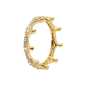 Crown Pandora Shine Ring With Clear Cubi