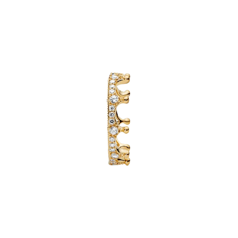 Crown Pandora Shine Ring With Clear Cubi