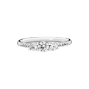 Silver Ring With Clear Cubic Z