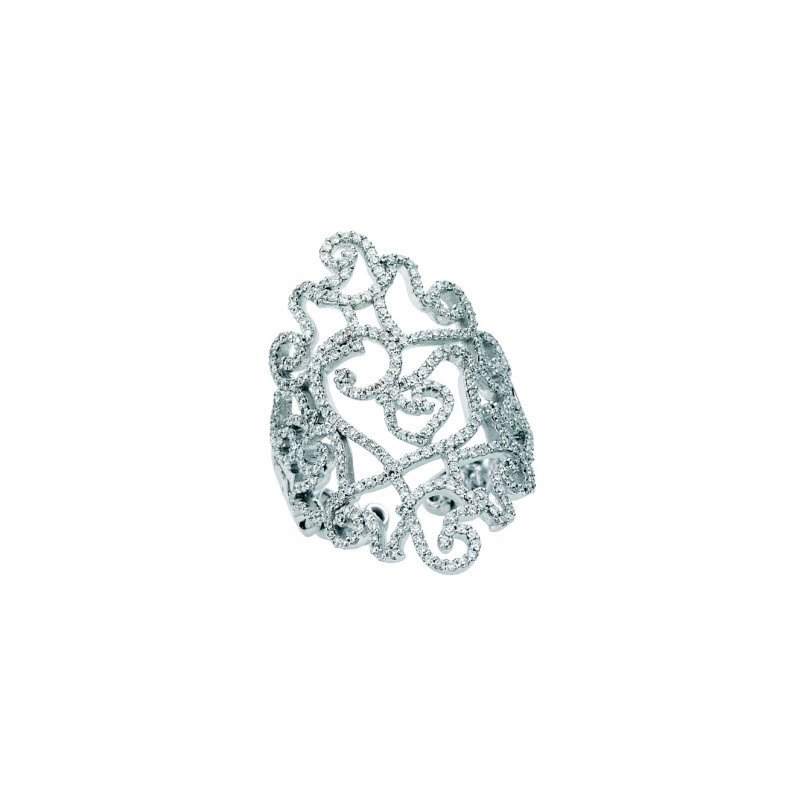 Chantecler - Anello Diamour - Oro Bianco - Diamanti