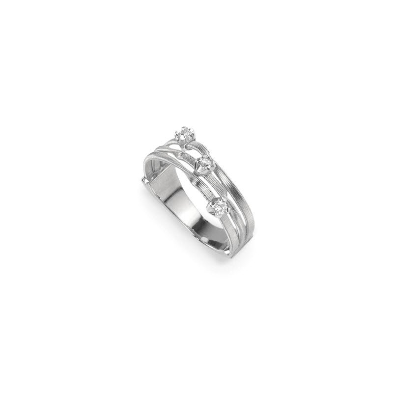 Marco Bicego - Anello Jaipur - Oro Bianco - Diamanti