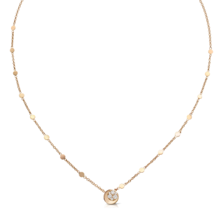 Collana in Oro Rosa con Diamanti