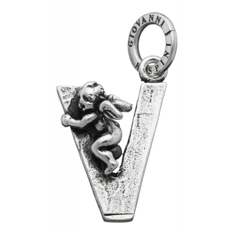 Giovanni Raspini - Charm Lettera 'V' - Argento