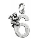 Giovanni Raspini - Charm "6" - Argento - Donna