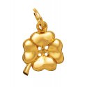 CHARM QUADRIFOGLIO MEDIO  DORATO