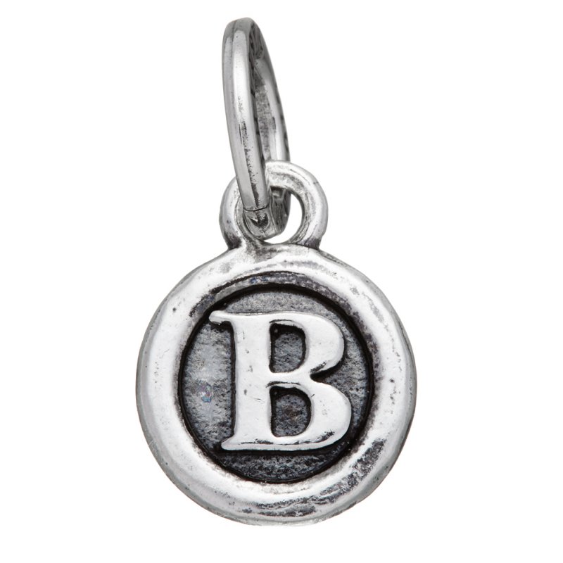 Giovanni Raspini - Charm Lettera Bottone 'B' - Argento