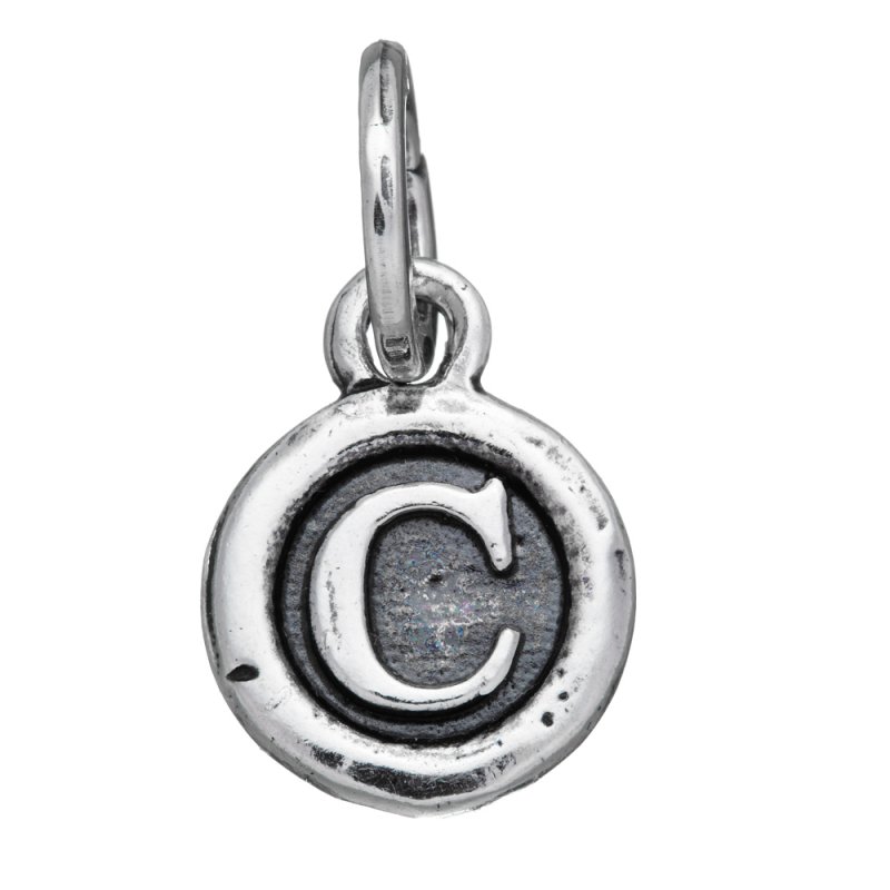 Giovanni Raspini - Charm Lettera Bottone 'C' - Argento