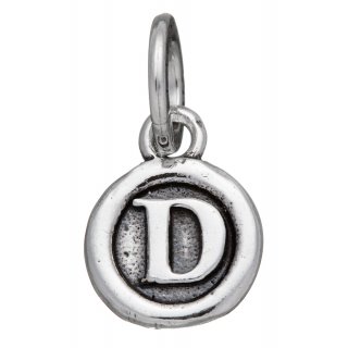 Giovanni Raspini - Charm Lettera Bottone 'D' - Argento