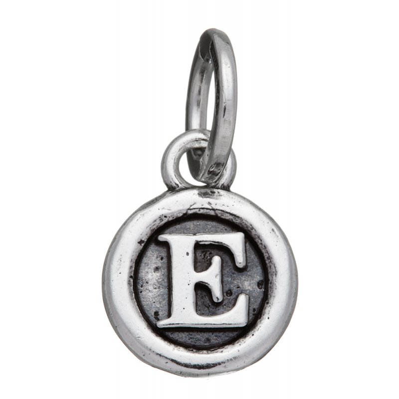 Giovanni Raspini - Charm Lettera Bottone 'E' - Argento