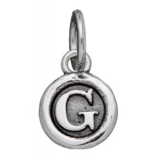Giovanni Raspini - Charm Lettera Bottone 'G' - Argento