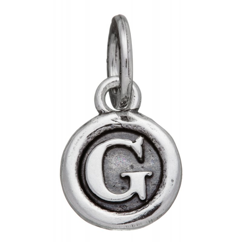 Giovanni Raspini - Charm Lettera Bottone 'G' - Argento