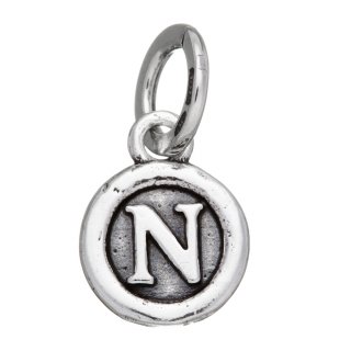 Giovanni Raspini - Charm Lettera Bottone 'N' - Argento