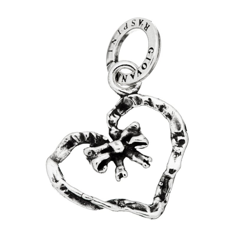 Giovanni Raspini - Charm Cuore Fiocco - Argento