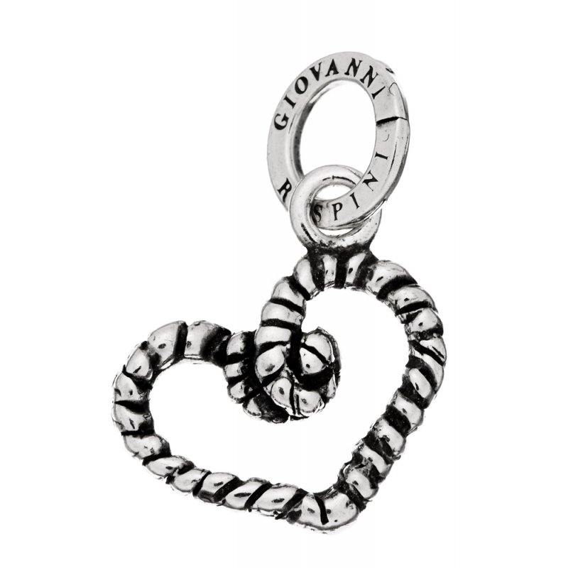 Giovanni Raspini - Charm Cuore Corda - Argento