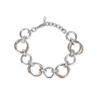 Bracciale In Acciaio 316L E Pvd Rosé - 232240