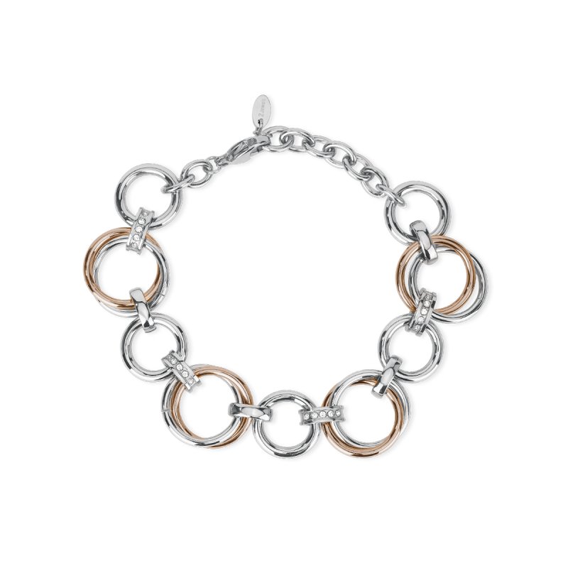 Bracciale In Acciaio 316L E Pvd Rosé - 232240