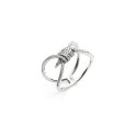 Anello in Argento con Zirconi Nodo