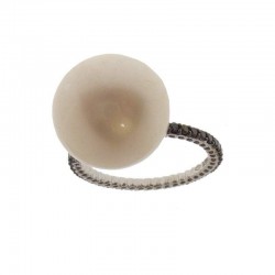 ANELLO PERLE DIAMANTI RAJOLA  - 