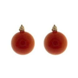 ORECCHINI CORALLO RAJOLA  - 