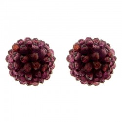 ORECCHINI GRANATO RAJOLA  - 