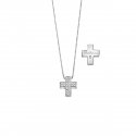 Collana in oro bianco con diamanti.