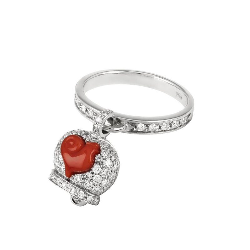 Chantecler - Anello Campanella - Oro Bianco - Diamanti