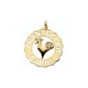 Chantecler - Ciondolo Grande Logo - Oro Giallo - Diamanti