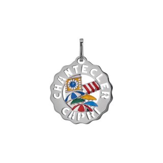 Chantecler - Ciondolo Piccolo Logo 'Capri Pop' - Argento - Smalti Colorati