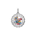 Chantecler - Ciondolo Piccolo Logo 'Capri Pop' - Argento - Smalti Colorati